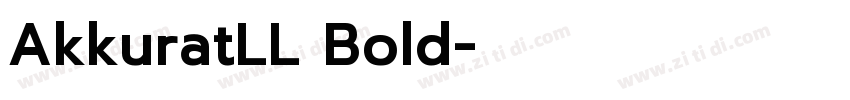 AkkuratLL Bold字体转换